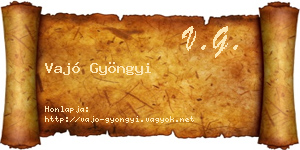 Vajó Gyöngyi névjegykártya