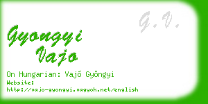 gyongyi vajo business card